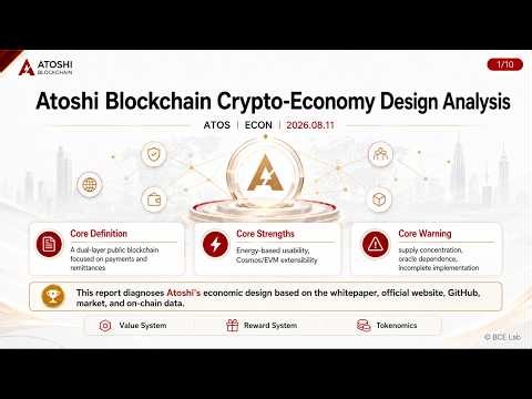 Atoshi Crypto Economy Design Analysis