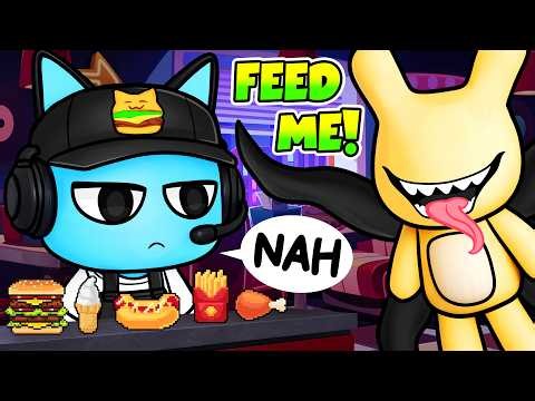 Working at a ANIMAL DINER in Roblox!