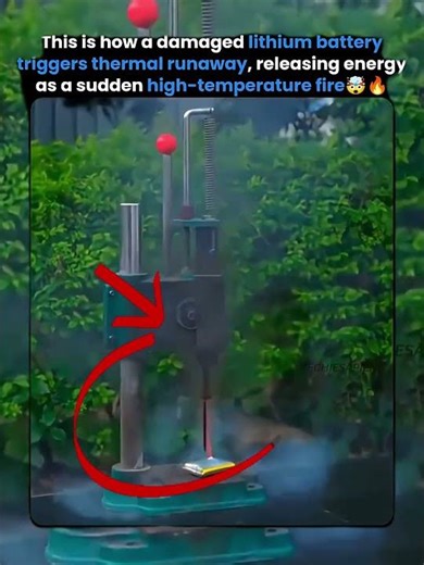 This Is How a Lithium Battery Triggers Thermal Runaway and Explodes in Seconds 🔥⚡