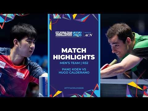 Pang Koen vs Hugo Calderano | MT - R32 | #ITTFWorlds2026