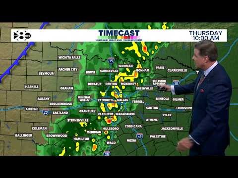 DFW Weather: Storm movement to produce widespread rain overnight