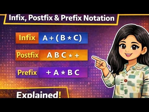 Infix, Postfix & Prefix Notation Explained | Examples & Dry Run | Hindi | Gate + BTech Exam #dsa 
