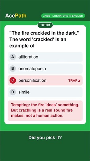 Spot the trap: onomatopoeia or personification?