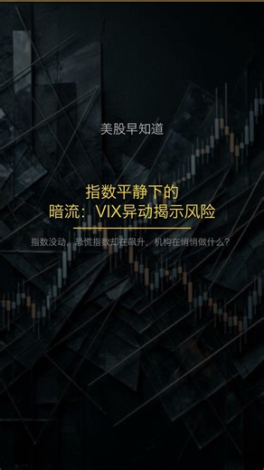 指数平静下的暗流：VIX异动揭示风险｜美股早知道 #Shorts