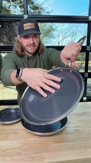 Hexclad Hybrid Fry Pan Set #cookware #fryingpan #hexclad #castironcooking #tiktokshopcreatorpicks