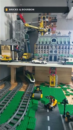 My LEGO City Has TWO Levels… and Trains Running Underneath! 🚂