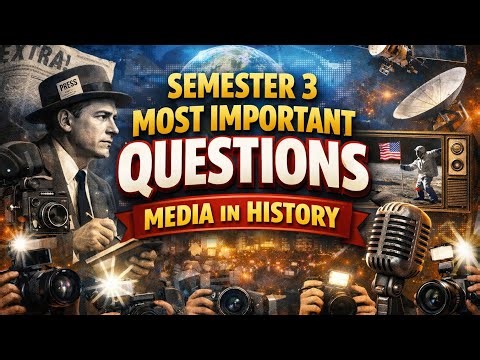 media in history semester 3 most important questions #solexam2025 #exam #students #history #dusol 