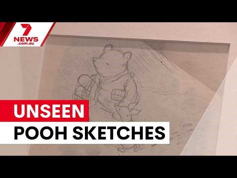 Rare Winnie the Pooh sketches unveiled after 100 years | 7NEWS