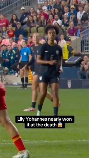 Yohannes was denied the late USA winner after a spectacular save from Spain keeper Misa 😮‍💨