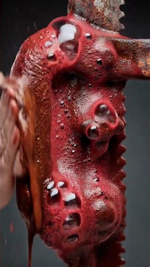 Rusty Hacksaw Frame Restored to Clean Steel (Satisfying)