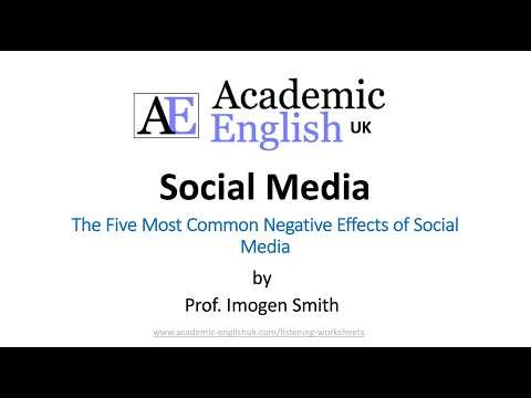 Social Media - The Five Most Common Negative Effects of Social Media