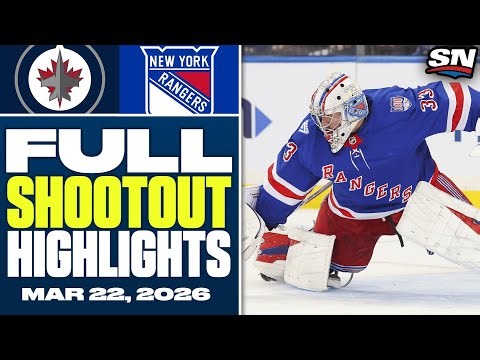 Winnipeg Jets at New York Rangers | FULL Shootout Highlights - March 22, 2026