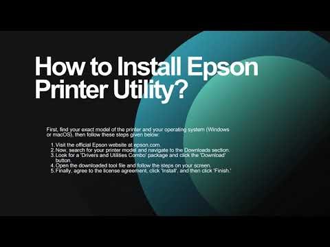 epson connect printer setup utility
