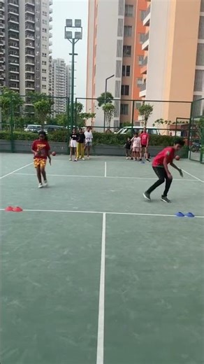 Speed & Agility Basketball Drill kids giving full energy on the court 💪🏀 BasketballDrill #Kids