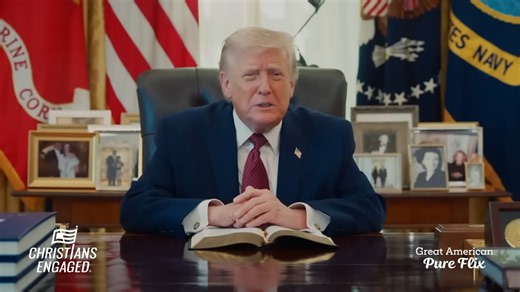 Trump reads the Bible to America - and the left completely melts down
