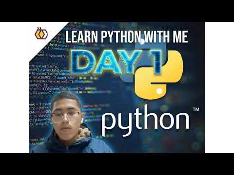 Day 1 of learning python from the literal scratch.