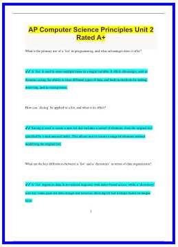 AP Computer Science Principles Unit 2 Rated A2964 636x882