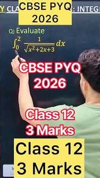 Q) Evaluate Integral ∫_0^2 1/√(𝑥^2+2𝑥+3) 𝑑𝑥 #maths #cbse2024 #integrationclass