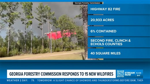 Latest on southeast Georgia wildfires