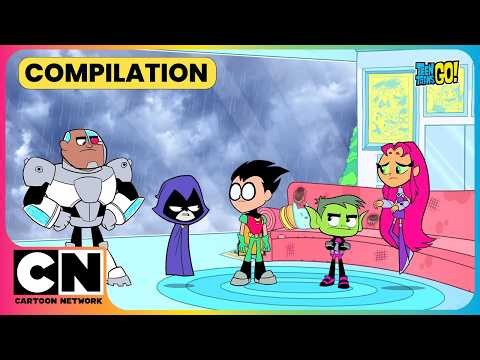 Robin's Rainy Day Plan!🌧️| Teen Titans Go!👊| Monsoon Special🌧️| English Cartoon |@cnindia​