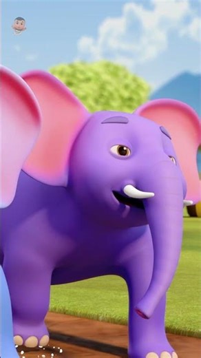 Ek Mota Hathi Hindi Poem, एक मोटा हाथी #shorts #kidsrhymes #poems #hindicartoon #trending #viral