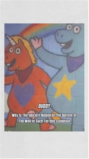 Why is the unicorn hidden at the bottom of the well so badly damaged?#tiktokmilestonechallenge #buddy