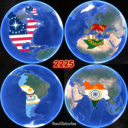 Evolution of United States India Italy & Argentina in 500 Years #maps #history #historymap