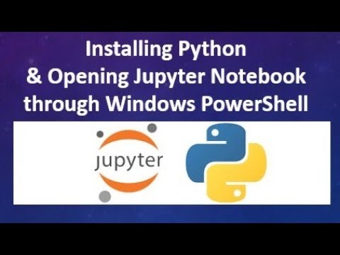 Downloading Python I Jupyter Notebook using Windows PowerShell