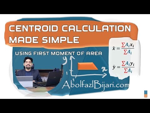 Centroid Calculation Made Simple | First Moment of Area Explained