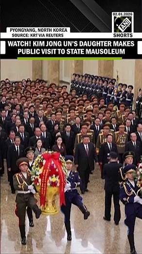 North Korea leader Kim Jong Un's daughter, Ju Ae, makes public visit to state mausoleum in Pyongyang