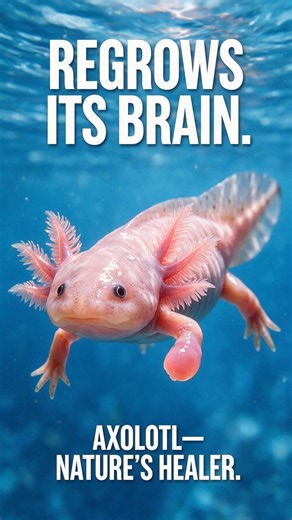 Axolotl Has a Superpower Humans Don’t 🧠🤯