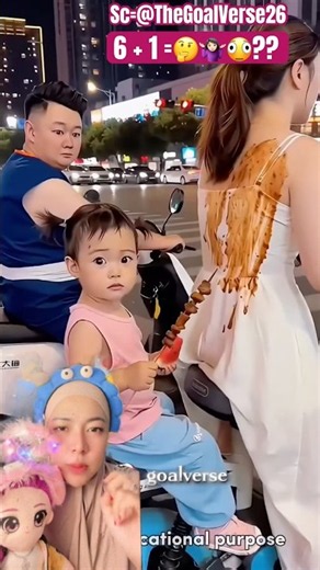 OMG‼️Kid Eating Satay While Messing Up Mom's Clothes 😱🤣