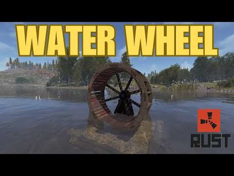 NEW Water Wheel in Rust: Infinite River Electricity! (Staging Branch)