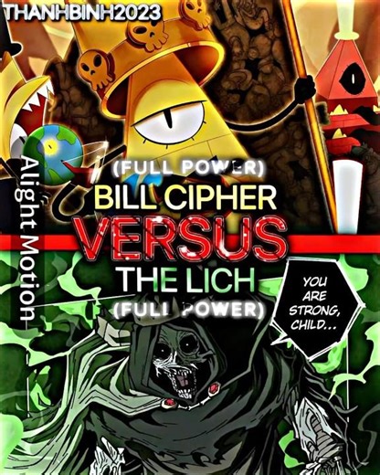The Chosen One and Ash Graven vs Thragg and Battle Beats | Bill Cipher vs The Lich (cartoon battle)