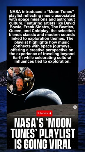 NASA Shares “Moon Tunes” Playlist Inspired by Space Missions