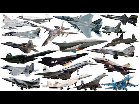 Top 20 FASTEST AIRCRAFT Ever Made in the World | Hypersonic Speed Comparison | COSY TV