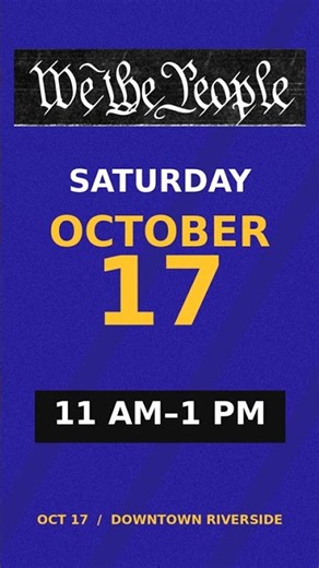No Kings! 10/17/2026 - Save The Date