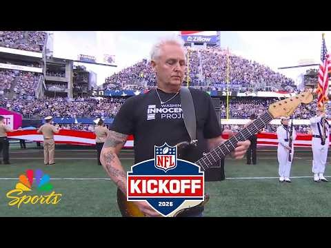 Pearl Jam's Mike McCready shreds the national anthem on guitar ahead of NFL Kickoff | NFL on NBC
