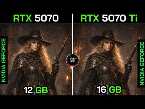 RTX 5070 VS RTX 5070 Ti (Ryzen 7 9800X3D) | 20 Game PERFORMANCE Test