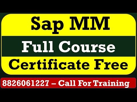 Sap MM S4 Hana Full Course In Hindi | Basic To Advance Sap MM Course | 8826061227 Call For Training|
