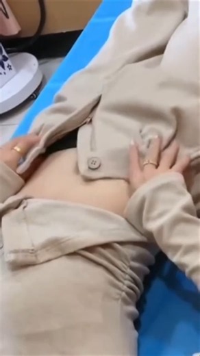 Slim Belly Massage with Oil | Gentle Relaxation & Wellness #Shorts