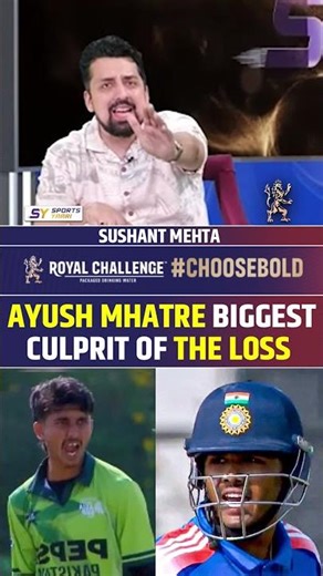AYUSH MHATRE BIGGEST CULPRIT OF THE LOSS #indvspak #ayushmhatre #asiacup2025