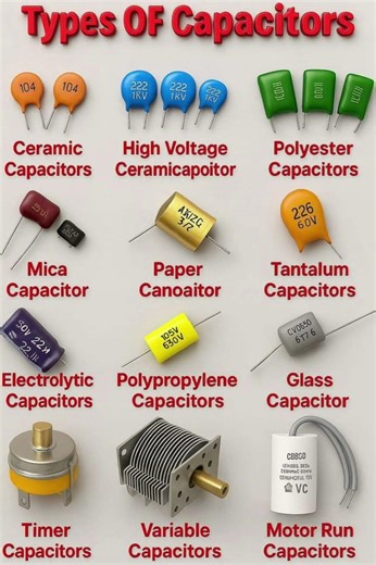 Types of capacitor 電容器類型
