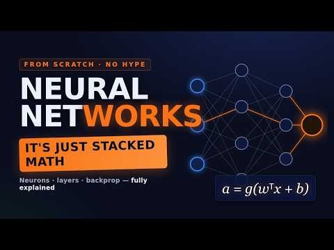Neural Networks Explained From Scratch — It's Just Stacked Math