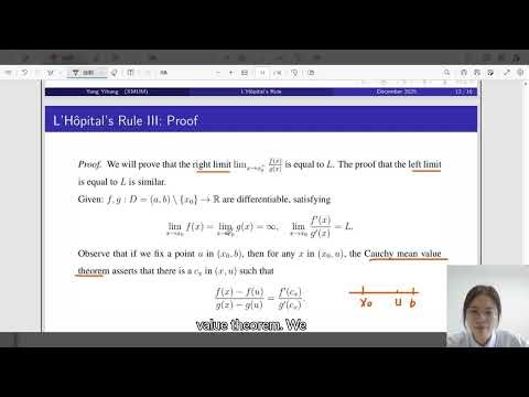 The proof of L’Hôpital’s Rule