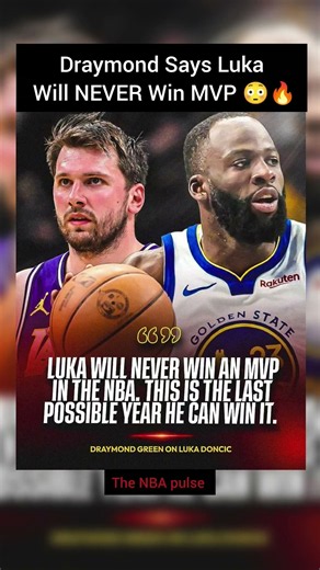 Draymond Says Luka Will NEVER Win MVP 😳🔥 #nbashorts#nba #usa #basketball #sports #shorts