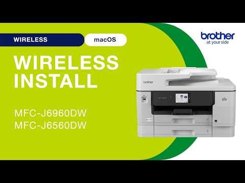 MFCJ6960DW wireless setup - Mac