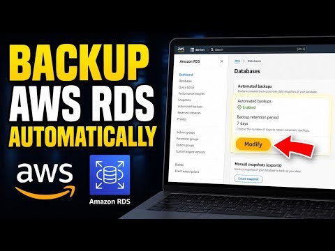 How to backup AWS RDS databases with automated exports - Beginner Guide