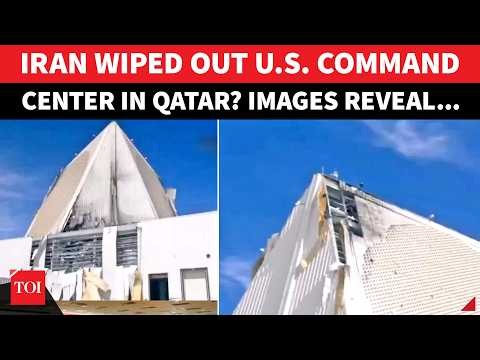 US Middle East War HQ ‘BOMBED’ By Iran; ‘Base Inoperable After…’: Shocking Video Reveals Damage