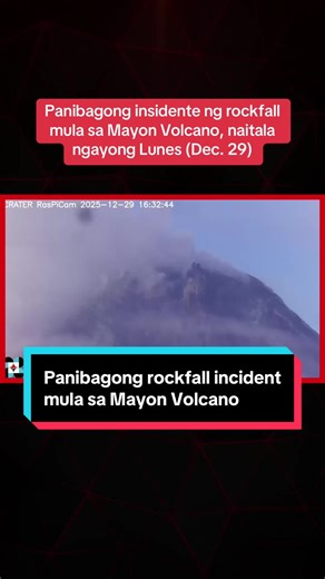Panibagong Rockfall mula sa Mayon Volcano